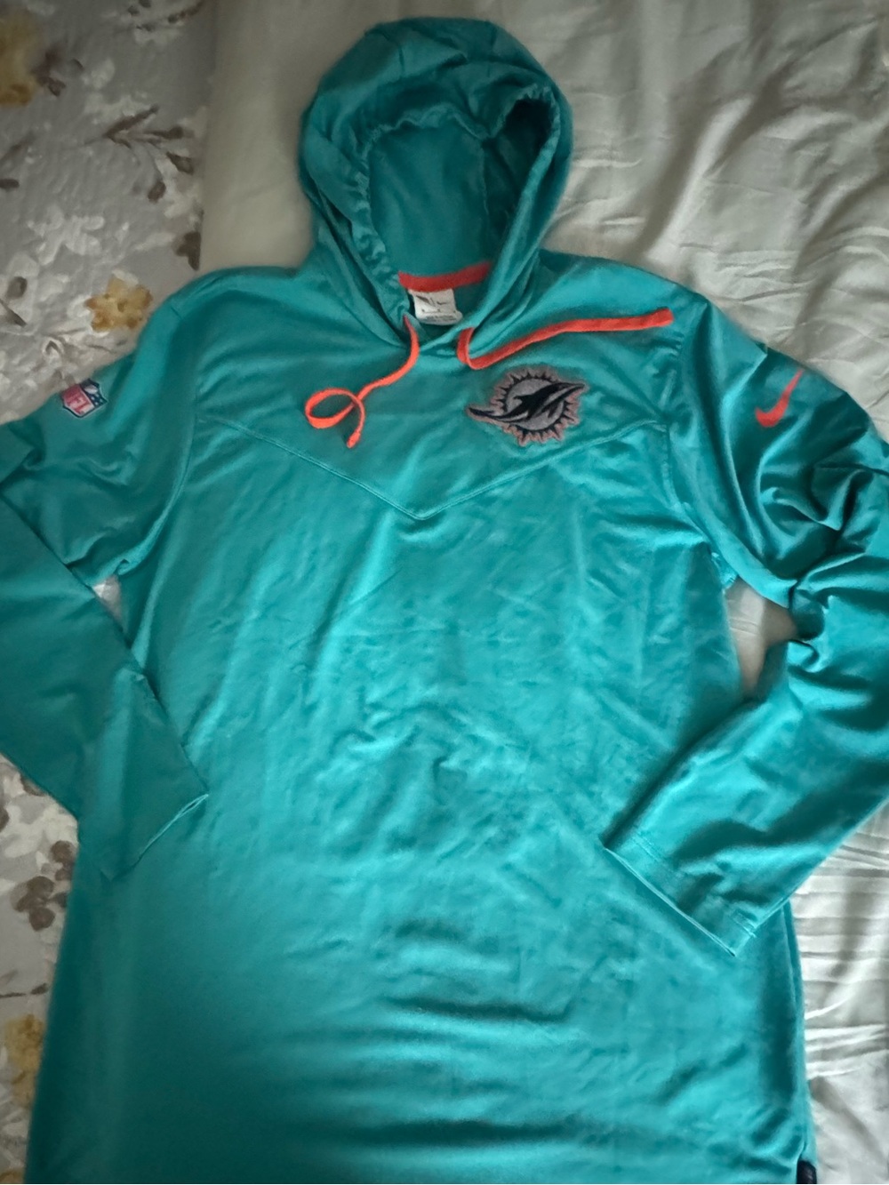 NFL Miami Dolphins Nike Dri-Fit Hoodie Size Medium & New Era 9Forty Snapback Cap - Picture 10 of 14
